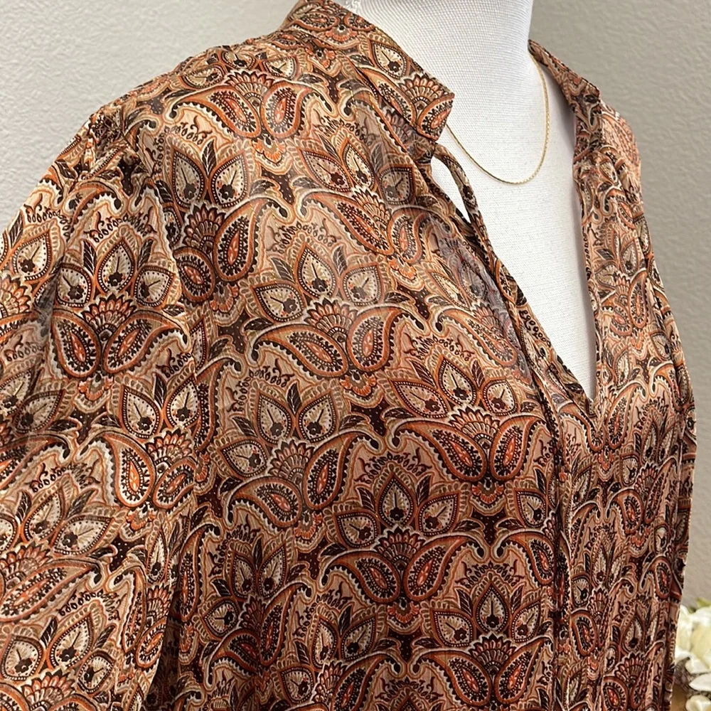 NWT- Ces Femme - Western Boho Maxi Dress - Picture 5 of 10